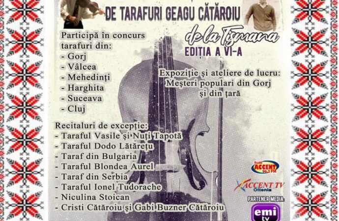 Festivalul „Geagu Cătăroiu” de la Tismana se deschide pe 24 mai