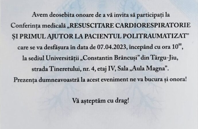 Ziua Mondială a Sănătății va fi marcată și la Târgu Jiu