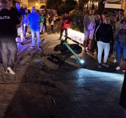Impact între două trotinete electrice în Târgu Jiu