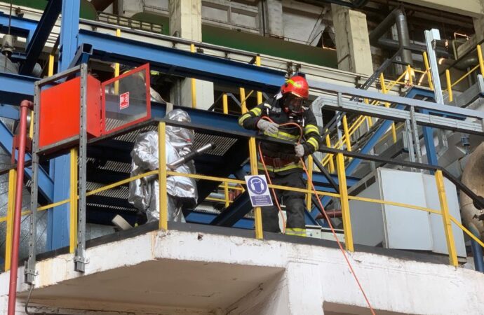 Exercițiu desfășurat de ISU Gorj la Termocentrala Turceni