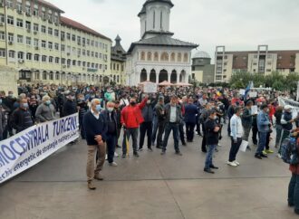 Noi proteste sindicale la Târgu Jiu