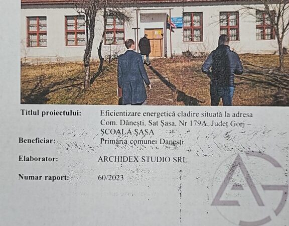 Șantier în derulare într-o comună din Gorj