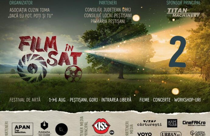 Film în Sat, cel mai mare festival de artă, revine cu a doua ediție la Peștișani între 1 și 6 august