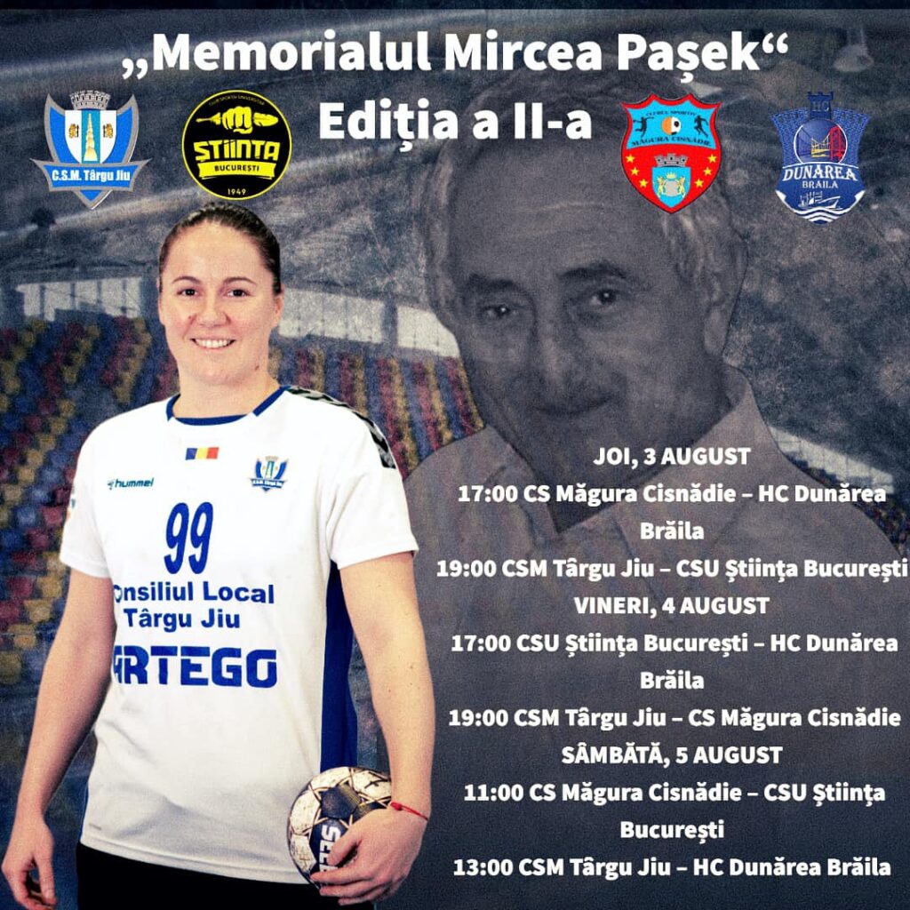 Memorialul „Mircea Pașek”, de joi la Târgu-Jiu - 1 august 2023 AccentNews.ro