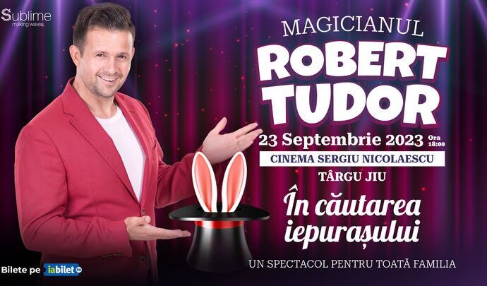 Magicianul Robert Tudor, în spectacol la Târgu-Jiu