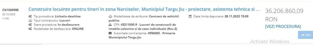Autoritățile din Târgu Jiu au demarat licitațiile pentru construirea celor 100 de blocuri - 24 octombrie 2023 AccentNews.ro