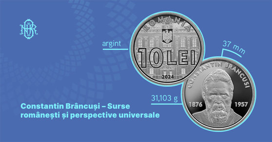 Moneda omagiala Brancusi lansata la Timisoara - 29 ianuarie 2024 AccentNews.ro