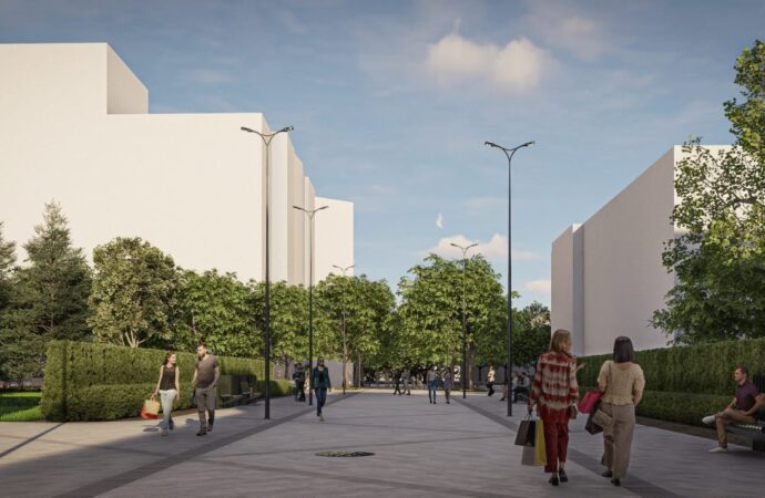 Centrul pietonal din Târgu intră într-o amplă procedură de modernizare