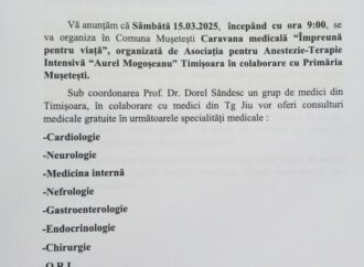 Comuna Mușetești, gazda evenimentului Caravana medicală „Împreună pentru viață”