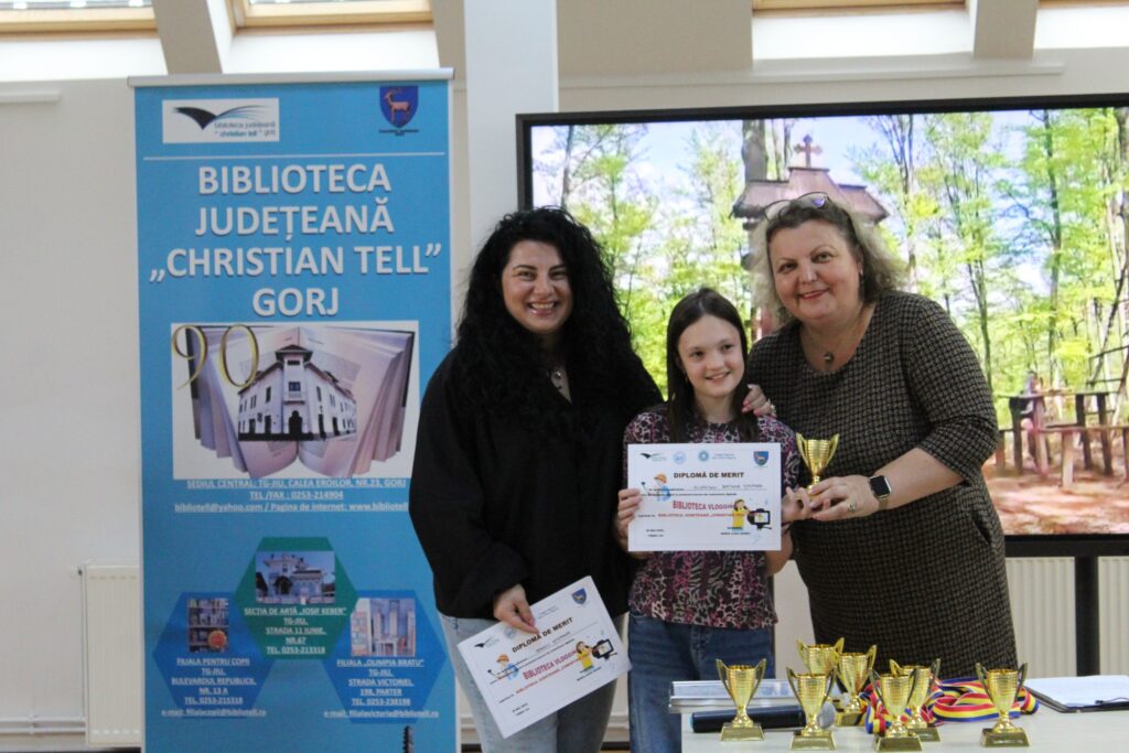 Premierea proiectului educațional „Biblioteca Vlogging”, la Biblioteca Județeană Gorj - 27 mai 2025 AccentNews.ro