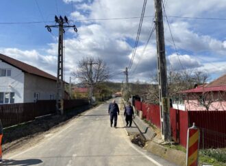 Autoritățile din Fărcășești anunță finalizarea modernizării de pe Aleea Plopului
