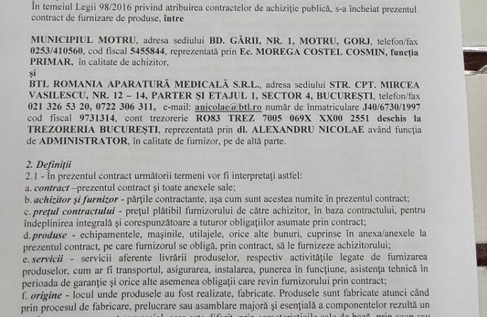Echipamente noi pentru fizioterapie la Spitalul din Motru