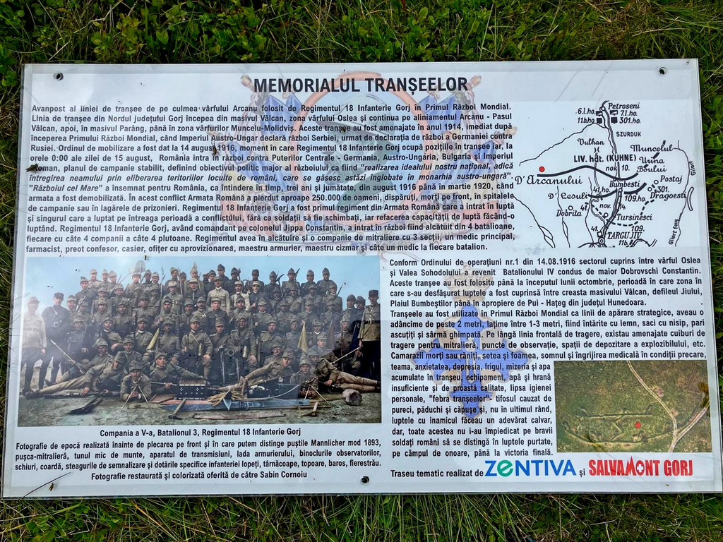 Traseul Tranșeelor – primul traseu turistic cu tema istorică amenajat în zona montană a județului Gorj 5 Traseul Tranșeelor – primul traseu turistic cu tema istorică amenajat în zona montană a județului Gorj - 1 iulie 2025 AccentNews.ro