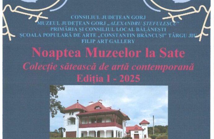 Noaptea Muzeelor la Sate” în comuna Bălănești 1 Noaptea Muzeelor la Sate” în comuna Bălănești