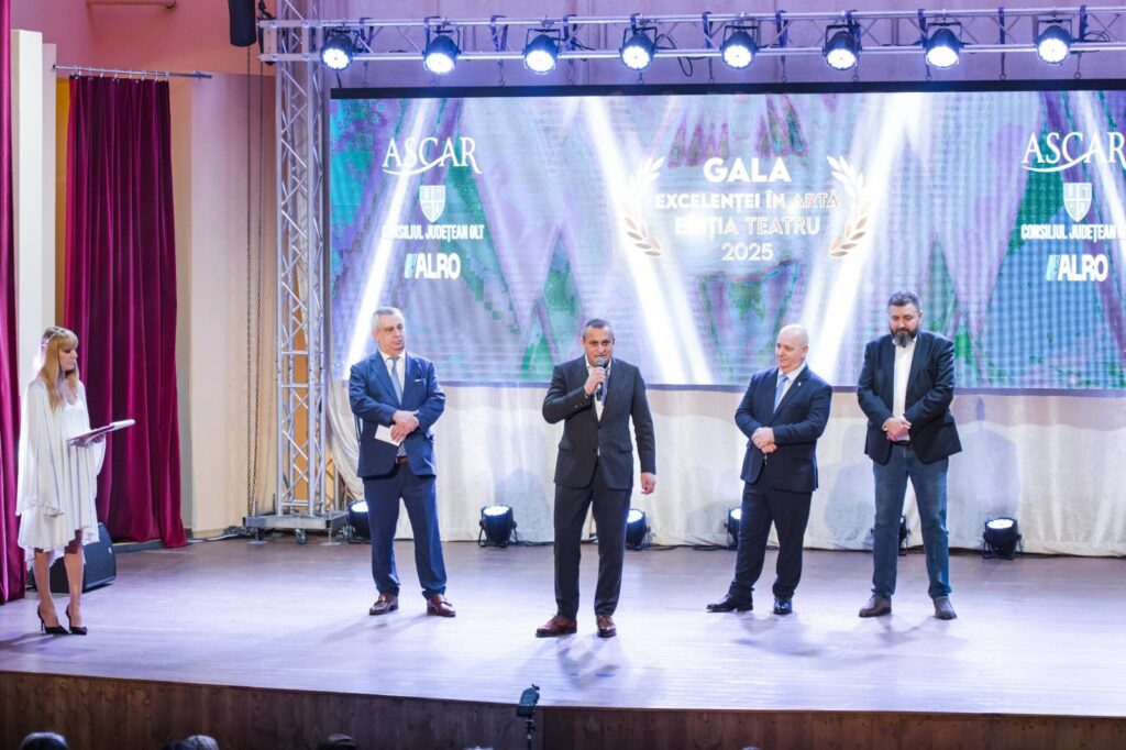 ALRO și ASCAR, parteneri ai CJ Olt la Gala Excelenței în Artă. Marius Oprescu: „Le mulțumesc pentru tot ceea ce fac pentru județul Olt“ - 5 decembrie 2025 AccentNews.ro