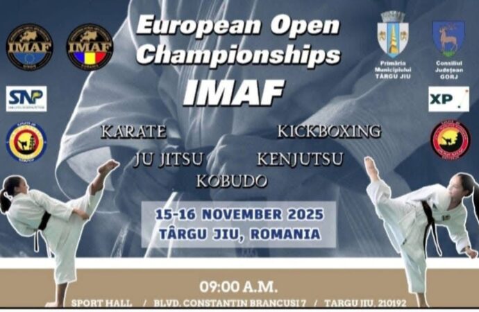 Târgu Jiu, centrul sporturilor de arte marțiale din Europa în perioada 15-16 noiembrie
